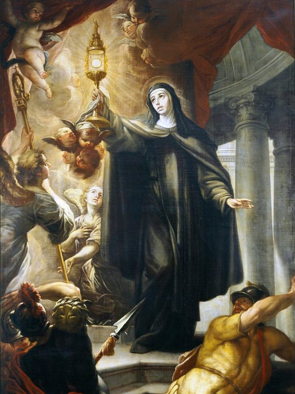 Santa Clara de Assis — pintura de Isidoro Arredondo