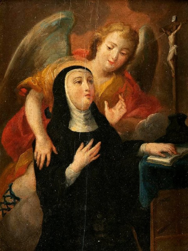 Santa Rita de Cássia — pintura de Juan Pedro López