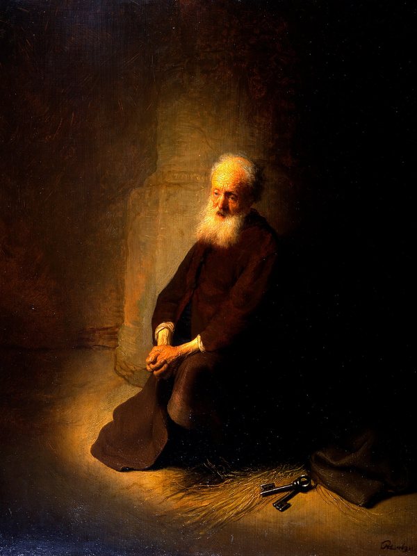São Pedro Apóstolo — pintura de Rembrandt