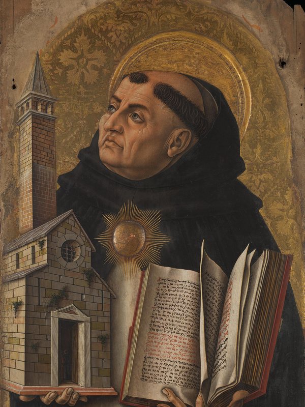 São Tomás de Aquino — pintura de Carlo Crivelli